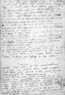 Page from the diary of King Edward VI, c1551-c1552. Edward VI succeeded to the English throne in