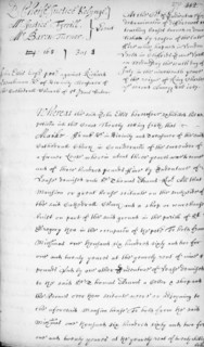 An order of the London Fire Court, 1667. Following the Great Fire of London, disputes arose about