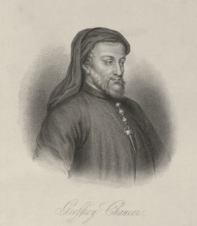 Geoffrey Chaucer, c1380-c1400, (1834-1837). Chaucer (c1343-1400) English author, poet, philosopher,