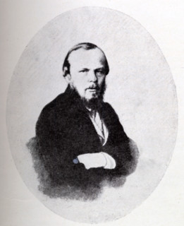 Portrait of Fyodor Mikhaylovich Dostoyevsky, c1867. Russian author of "Crime and Punishment". From