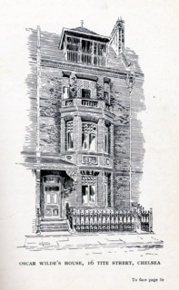 Oscar Wilde's House, 16 Tite Street, Chelsea, London, 1914. The home of Irish-born playwright and