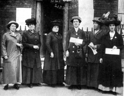 East London Deputation received by the Prime Minister, HH Asquith, June 20, 1914. From left to