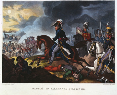 Battle of Salamanca, July 22nd, 1811, (1819). Depicting the Duke of Wellington on horseback. The