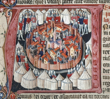 Nebuchadnezzar besieges Jerusalem, c1405-c1415. The city of Jerusalem, capital city of the Kingdom