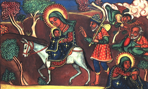 Flight into Egypt, c1730-c1755. Scene depicting the flight into Egypt of the Virgin Mary, St Joseph