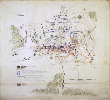 Plan of the Battle of Waterloo, 1815.