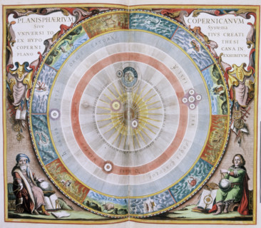 Haemisphaeri Graphicum Coeli Tiet, 1660. An extensively illustrated astrological chart, with latin