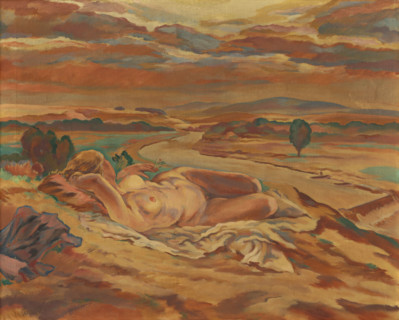 Nude and river, 1929.