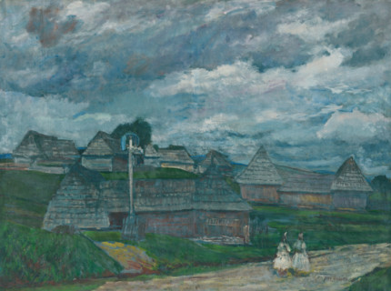 Scene in Eastern Slovakia, c1928.