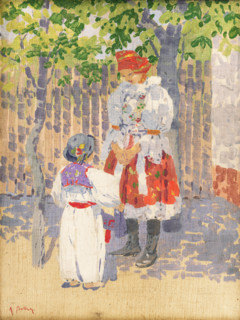 By the Fence, 1915-1925.