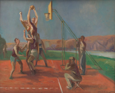 Basketball Players, 1945.