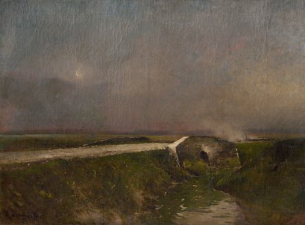 Early evening landscape, 1900.