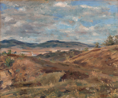 Landscape near Levice, 1928-1938. Western Slovakia.