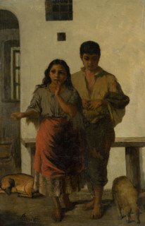 Young gypsies, 1885.