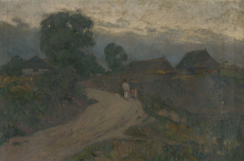 Village scene, 1909.