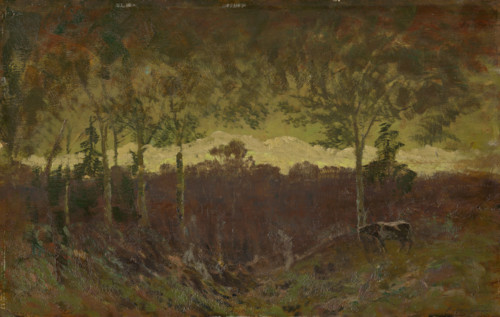 Tatras landscape, early evening, after 1900.