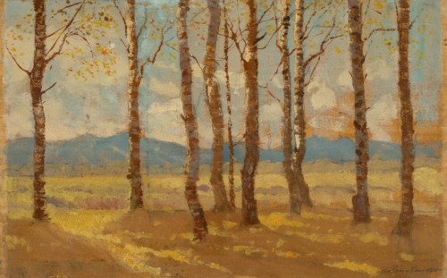 Birches in Autumn, 1900-1910.