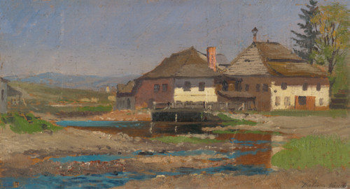 Manor house in a Spis village, 1890-1900.
