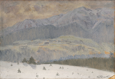 Winter day in the High Tatras, 1911.