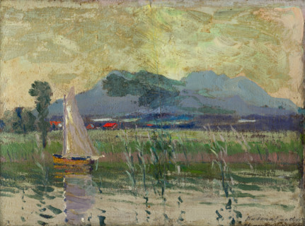 View at Chiemsee, 1912.