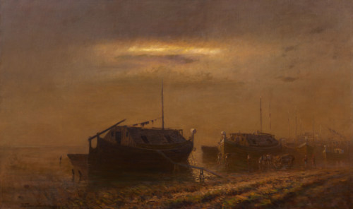 Boats on the Danube, 1905.