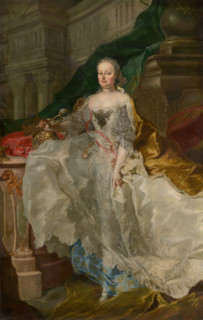 Portrait of Empress Maria Theresa, 1765-1766. Maria Theresa (1717-1780) displays the trappings of