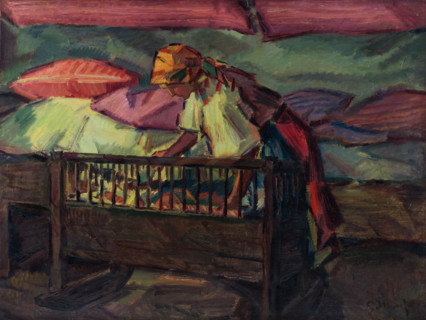 By a Cradle, around 1936.