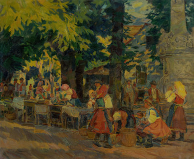Fair in Marianka, around 1943.