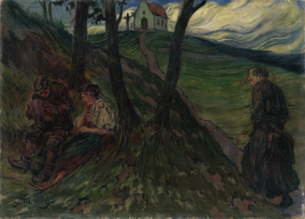 On the hill below the Church, around 1919.