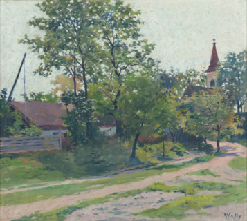 Landscape from Petrzalka, around 1911.