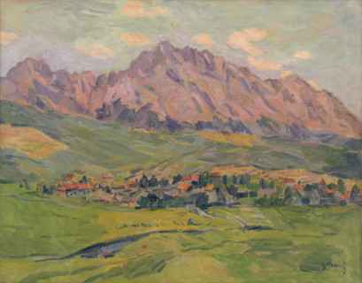 The Sub-Tatran Village - Mengusovce, around 1935.