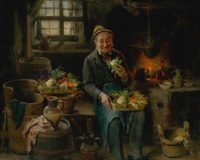 Old Man in the Kitchen, 1875-1890.