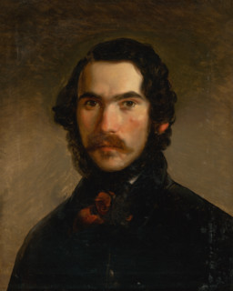 Portrait of a Man in Dark Clothes, 1840-1860.