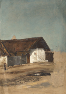 House in a village, 1860-1900.
