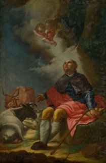 Saint Vendelín, 1750-1770. Saint Wendelin of Trier (c554-c617 AD) was a hermit and abbot. He is a