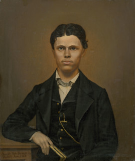 Study of a Portrait of a Young Man with a Book, 1865.