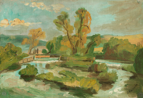 Little Island on a River, 1900-1920.