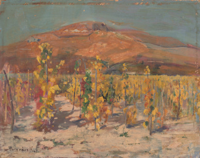 Vineyards at the foot of Mount Zobor, 1930-1940.
