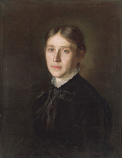 Portrait of Mrs. Boorová, 1884. Possibly the wife of the artist.