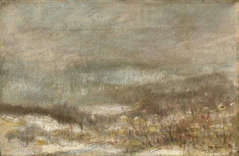Winter Bleak Landscape, about 1900.