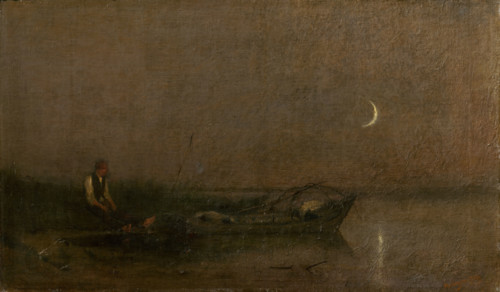 Fishing by Moonlight, 1880-1900.