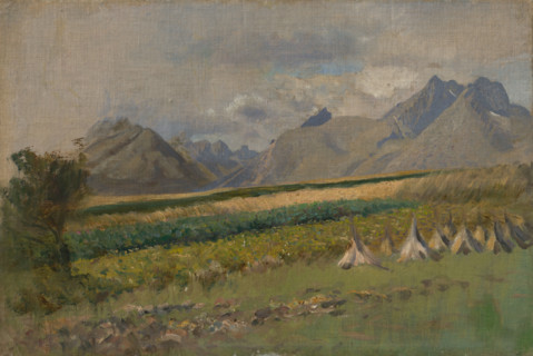 The High Tatras from Strázky, 1878-1880.