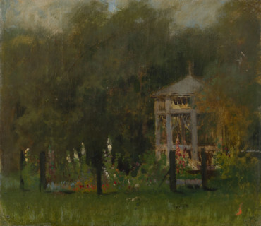 Gazebo in the Park in Strázky. Forest Scenery, 1875-1885.