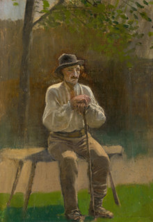 Seated Peasant, 1875-1880.