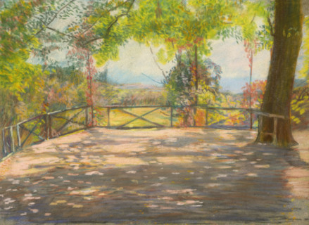Motif in Park, around 1900.
