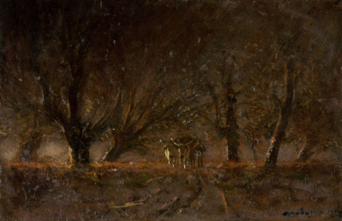 Night Landscape with Ox-Yoke, 1895-1900.