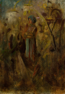 Girl in a Field, 1900-1910.