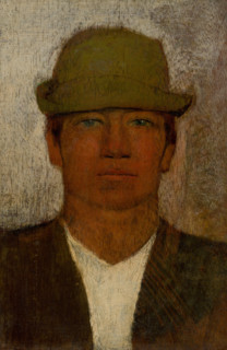 Head of Young Man in a Green Hat, 1890-1900.