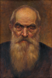 Head study of an old man with a beard, 1920-1923.