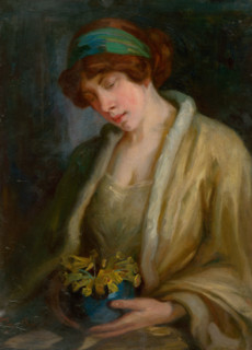 Woman with Flowers, 1900-1910.